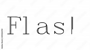 Flash Animated Handwriting Text in Serif Fonts and Weights Stock Video