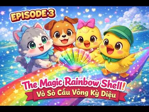 The Magic Rainbow Shell 🌈🐚 Coco & Friends Beach Adventure Kids Cartoon Episode 3 #CocoAndFriends