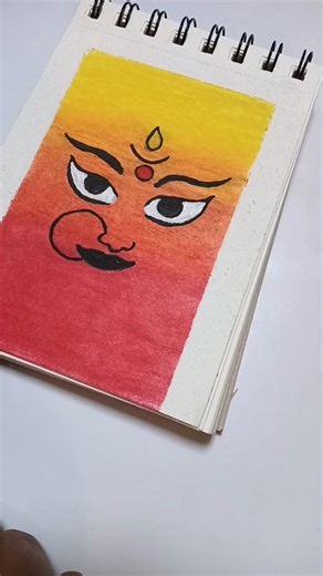 Mata Ji drawing ideas with oil pastel colours #ytshorts #shorts #viralshort #trending #craft #art