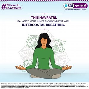 30K views · 51 reactions | Seek spiritual knowledge on the second day of #Navratri. Calm your nerves, improve oxygenation, vital lung capacity, and get energized with each breath through an intercostal breathing exercise. Join us in the journey of #7MinutesToGoodHealth initiative. #SBIGeneral #SehatKSaatSaath #SurakshaAurBharosaDono #Navratri #Navratri2021 #IntercostalBreathing #BreathingTechniques | SBI General Insurance | Facebook