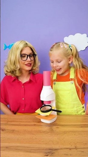 🔬 DIY MICROSCOPE for KIDS — Simple and SO COOL! 😄✨ #shorts #kids