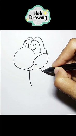 How To Draw Yoshi Easily #yoshi #supermario #nintendo #hihidrawing #drawingtutorial #drawing