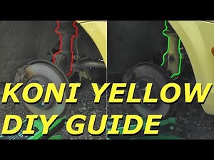 Koni Yellow Cut A Strut Insert COMPLETE Guide on MR2 Spyder
