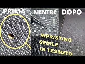 How to repair a fabric seat