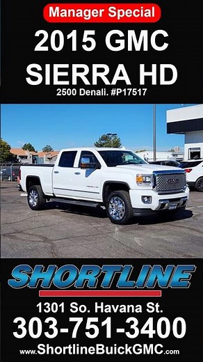 2015 GMC Sierra 2500 HD Denali (New Arrival) #gmc #gmcsierrahd #2500hd #trucks #trailering