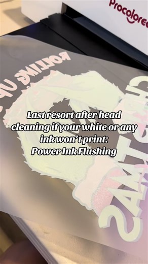 I did a head cleaning like 2 times, pulled the ink through, and cleane...