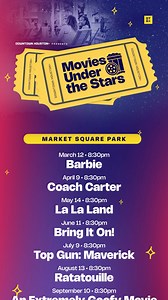 Popcorn ready, #DowntownHouston? 🍿✨ Movies Under the Stars is rolling on ALL YEAR LONG! No matter the month, we’re bringing big screens, iconic films, and cozy outdoor vibes to your favorite downtown spots. From fall classics to holiday favorites, these movie nights are the perfect excuse to gather, unwind, and watch under the stars! 🌙🎥 ✨🍿 Movie Lineup Locations: 👇 📍 Historic Market Square Houston 3/12 – Barbie at 8:30pm 4/9 – Coach Carter at 8:30pm 5/14 – La La Land at 8:30pm 6/11 – Bring