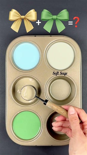 Mixing Pastel Blue, Cream & Pastel Green | Soft Aesthetic Color Blends 💙🌿 #colorpalette #artshorts