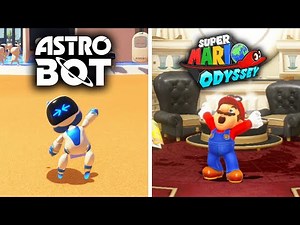 Astro Bot vs Super Mario Odyssey - Physics and Details Comparison