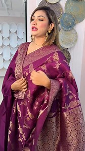Muga Silk Khaddi Saree 💜 | Mimosa Boutique