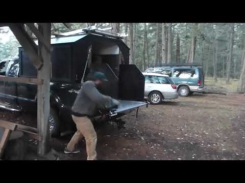 Loadhandler 3000 - Unloading Firewood Rounds From Custom Truck Box
