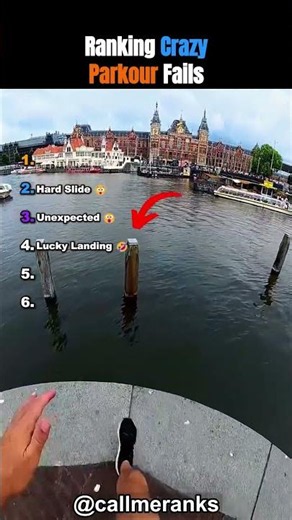 Ranking Crazy Parkour Fails! ☠️😨😭 #usa