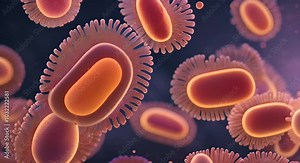 Scientific image of bacteria Citrobacter Gram negative bacteria from Enterobacteriaceae family 4K