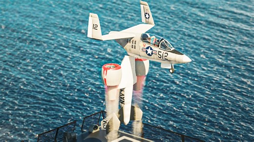 The Navy VTOL jet that folded in half - Grumman Nutcracker