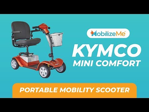 Kymco Mini Comfort - Overview of a top-quality pull apart portable mobility scooter