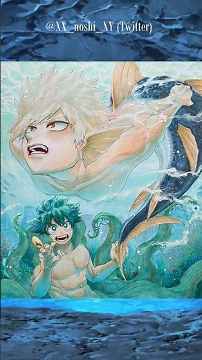 BakuDeku Art | Mermay [18/59] #bkdkmermay #bkdkfantasy #bakudekufanart