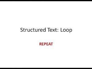 Structured Text#12 REPEAT Loop