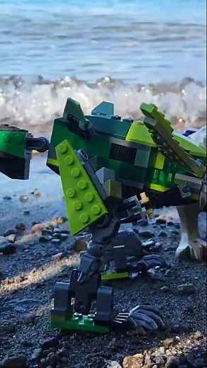 dinocroc and dinoshark are attacking the mega t rex #jurassicworld #dinorivals