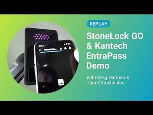 StoneLock GO & Kantech EntraPass Live Demo
