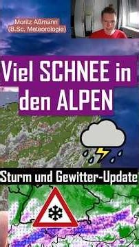 Storm and Thunderstorm Update ⚠️🌩️ - Lots of Snow in the Alps 🌨️ - New Lows from Saturday 🌧️