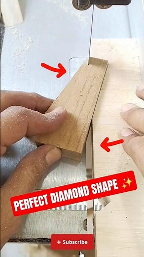 How to Make Diamond Cut Wood Pieces | Woodworking Tutorial #shorts