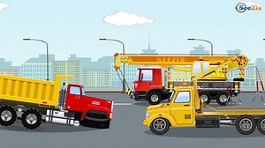 Big Trucks are Superheroes Cartoon - Car Parking - Video For Kids