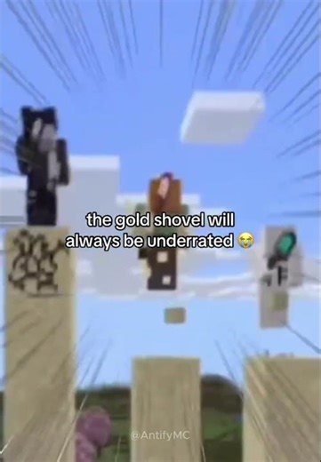 the gold shovel is underrated #minecraft