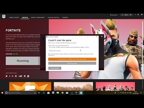 Fortnite||error code 20006||(start service failed:2,1053,1058) Fix!!(works in 2020 also 😋)