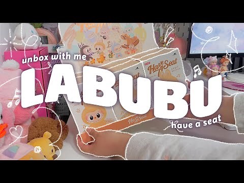unboxing popmart x labubu have a seat pendant keychains | full set ⭐️🎶🧸