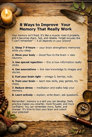 8 Ways to Improve Your Memory That Really Work#psychology#mindset #quotes#motivation#amazingfacts