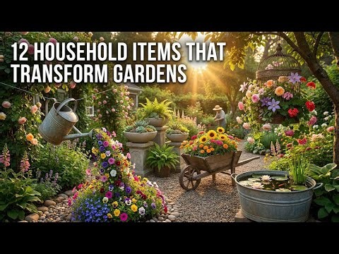 12 Household Items That Make Brilliant Garden Features 🌿 Budget-Friendly DIY Ideas