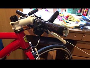 クロスバイク シフトワイヤー交換