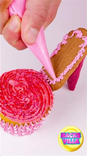🧁👠 So Cute & Tasty! DIY High Heel Cupcake! 🎀🍰 #SweetTreats
