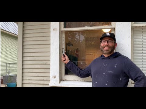 How to Open a Stuck Window Sash (aka - open a window that's been painted shut)