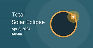 April 8, 2024 Total Solar Eclipse in Austin, Texas, USA