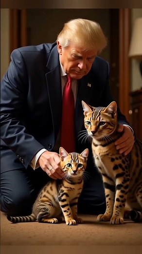 Trump & Savannah Cat Save the kitten at the Bridge🐈🐾🇺🇸