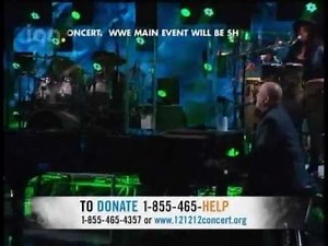 121212 SANDY RELIEF CONCERT - BILLY JOEL - IN THE MIDDLE OF THE NIGHT