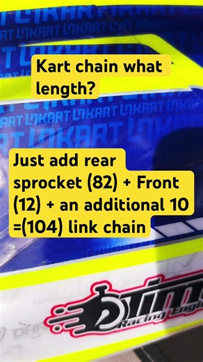 How to choose the correct kart chain length. #senzo @RotaxKarting