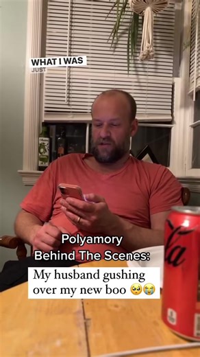 My husband celebrating me breaking a pattern of dating people who didn’t see me the way I wanted to be seen 🥲 #nonmonogamy #polyamory