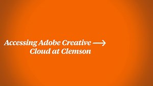 Learn how to access the Adobe Creative Cloud, which Clemson students and faculty have access to for FREE, in our new #TechinaMinute video! | CCIT - Clemson Computing & Information Technology