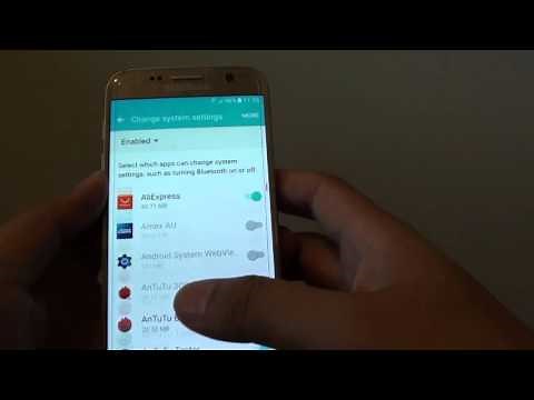 Samsung Galaxy S7: How to Control Which App Can Change System Settings