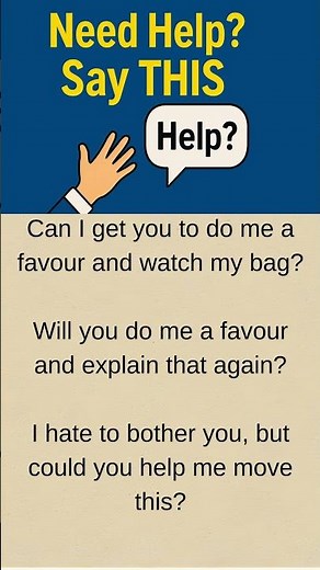 Stop Saying “Help Me”! Use These Better English Phrases #englishspeaking