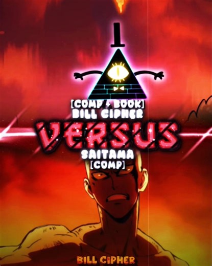 Bill Cipher VS Saitama #onepunchman #gravityfalls #billcipher #saitama #whoisstrongest #shorts
