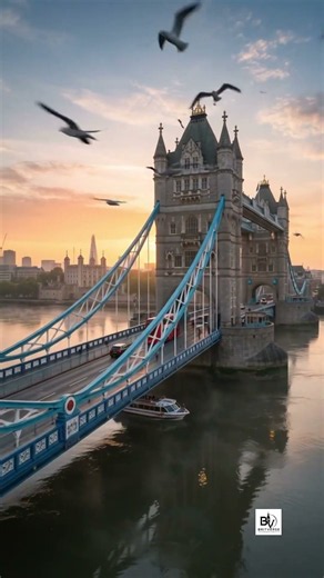 Tower Bridge at Sunrise – London's Golden Morning #TowerBridge #London #UnitedKingdom #VisitLondon