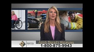 Potts Law Firm TV Spot, 'Auto Defect Helpline'