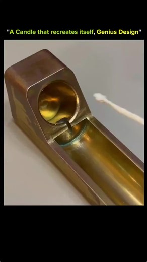 BANK OF KNOWLEDGE on Instagram: "🕯️ A Candle That Creates Itself — Genius Design in Action • Imagine a candle that doesn’t burn away… it rebuilds itself as it melts. • This smart design channels melted wax through a built-in mold or wick holder. • As the flame warms the candle, liquid wax drips down into a reusable form below. • The wax cools and solidifies, creating a brand-new candle layer automatically. • Instead of wasting melted wax, the system recycles every drop. • The flame fuels the cr
