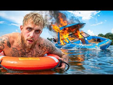 MY NEW $600,000 BOAT CAUGHT ON FIRE