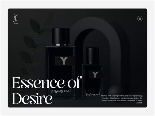 Perfume Website Design Concept