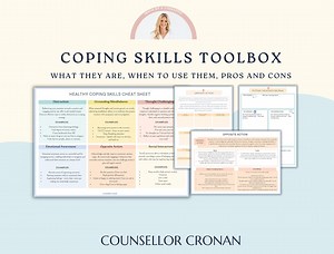Coping Skills Toolbox. Accessing the Different Styles of Coping Skills. Self-regulation Workbook. Therapy Worksheets. Fillable Digital Book. - Etsy