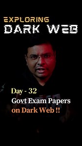 Govt Exam Papers Leaked on Dark Web | Exploring Dark Web | Day 32 . Government exam papers are now being sold on the Dark Web. Day 32 | Exploring Dark Web From insiders to brokers and Telegram groups, this hidden system puts honest students at risk. The real question is—how many leaks were never caught? #DarkWeb #ExamLeak #UGCNET #EducationSystem #CyberCrime #StudentLife #ExamScam #India #DigitalCrime | Desi Insight